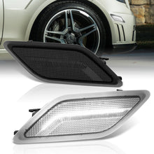 Load image into Gallery viewer, Mercedes Benz E-Class W212 C207 A207 E300 E350 E550 E63 AMG 2010-2013 Front White LED Side Marker Lights Smoke Len
