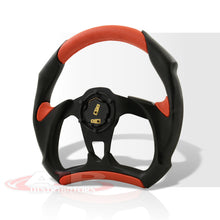 Load image into Gallery viewer, Universal 320mm Flat Bottom Style Aluminum Steering Wheel Black / Red
