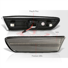 Load image into Gallery viewer, Infiniti G35 Coupe 2003-2007 Front Amber LED Side Marker Lights Clear Len
