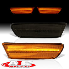 Load image into Gallery viewer, Infiniti G35 Coupe 2003-2007 Front Amber LED Side Marker Lights Smoke Len
