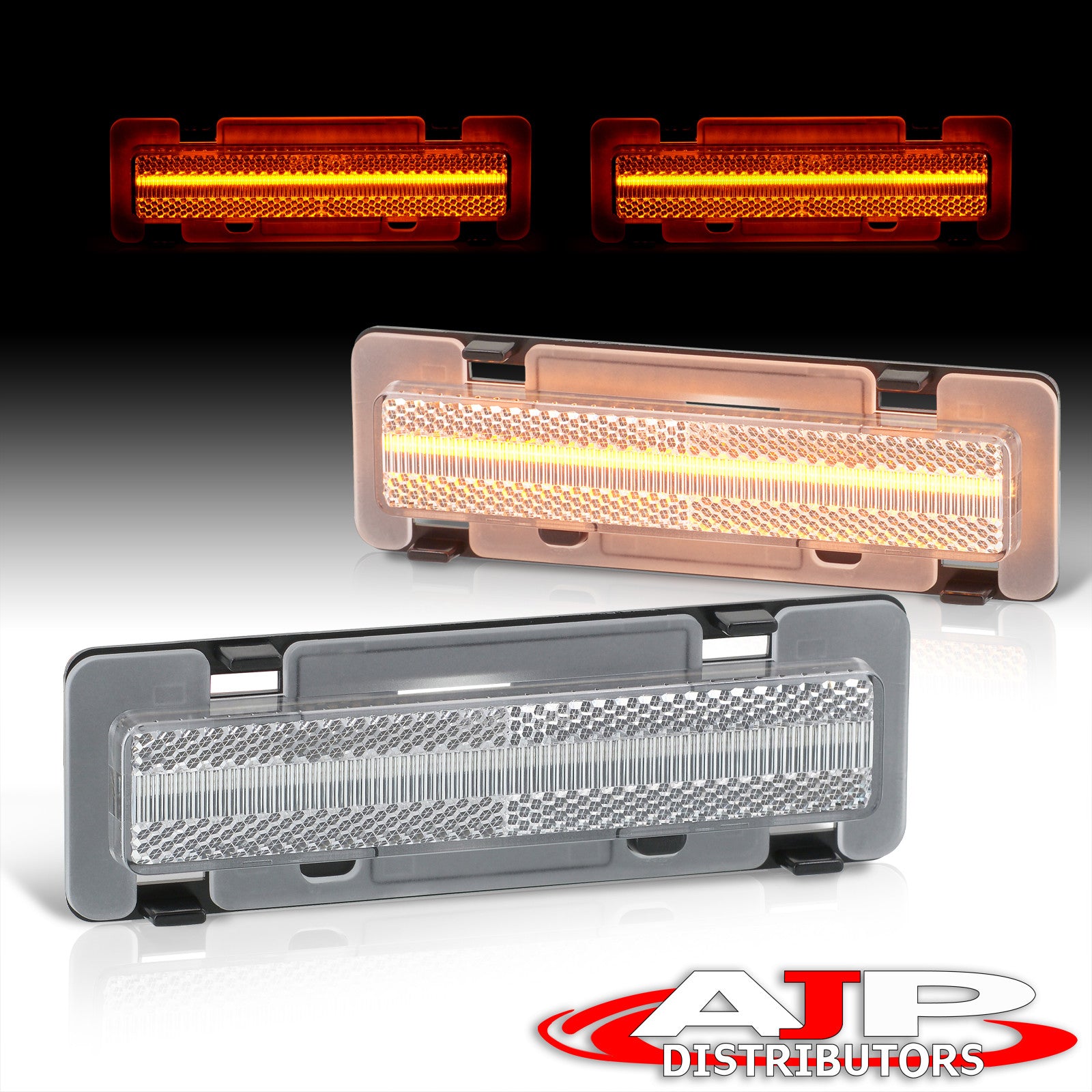 Smoke LED Side Marker Lights – 82-92 Camaro Firebird Front Bumper Lamps
