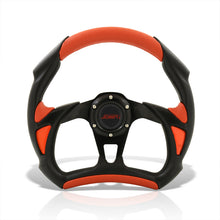 Load image into Gallery viewer, JDM Sport Universal 320mm Flat Bottom Style Aluminum Steering Wheel Black / Red
