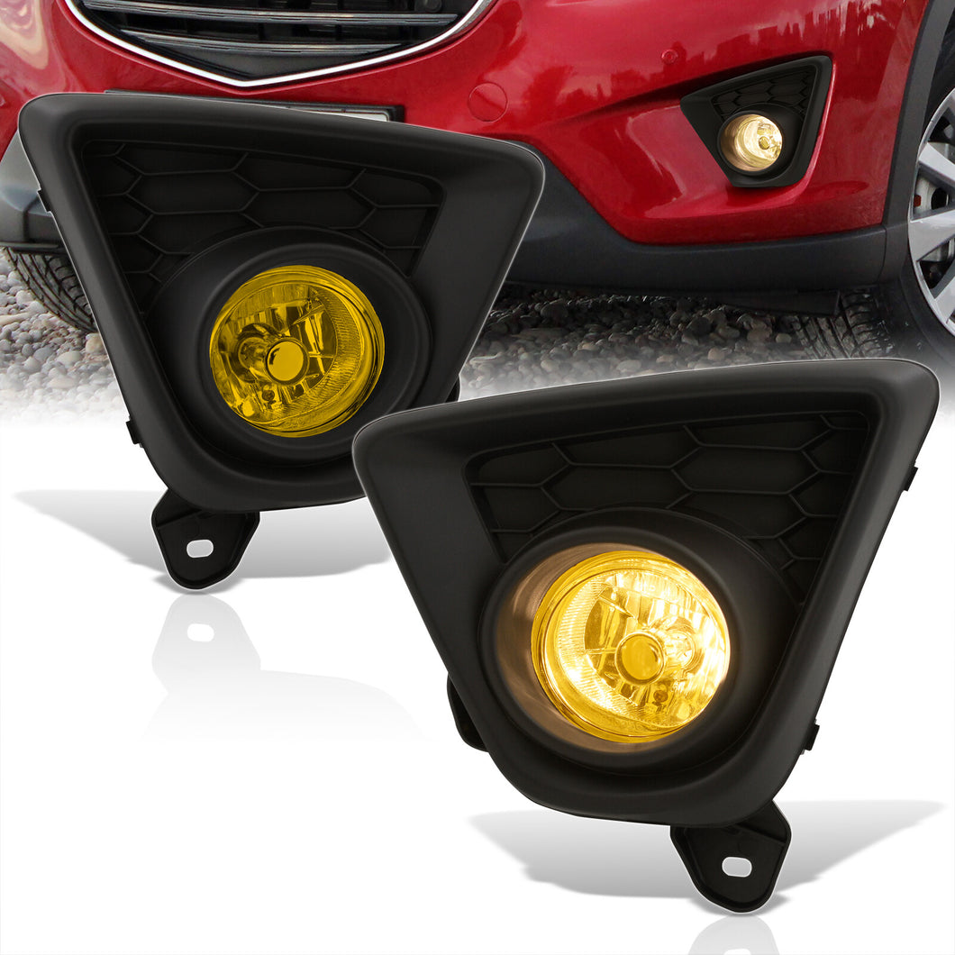 Mazda CX-5 2013-2016 Front Fog Lights Yellow Len (Includes Switch & Wiring Harness)