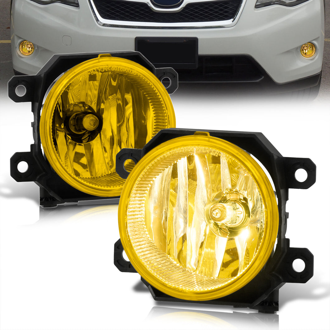 Subaru Crosstrek 2018-2021 / Forester 2014-2021 / Impreza 2017-2021 / Legacy 2013-2014 / WRX 2015-2021 / WRX STI 2015-2021 Front Fog Lights Yellow Len (Includes Switch & Wiring Harness)