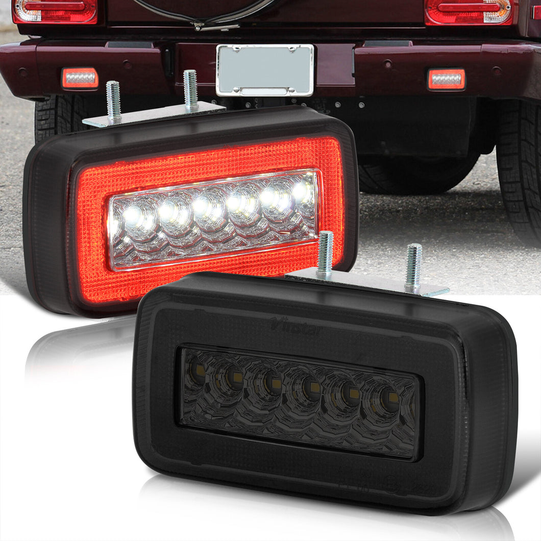 Mercedes G-Class W463 G500 G550 G55 1986-2018 2-in-1 Function LED Rear Fog Light (Reverse/Running) Red Lens