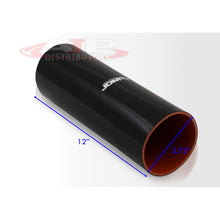 Load image into Gallery viewer, 3.75&quot; (12&quot; Long) Straight Silicone Coupler Black
