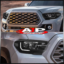 Load image into Gallery viewer, Toyota Tacoma 2016-2022 Factory Style Projector Headlights Black Housing Clear Len Clear Reflector (Models with Factory LED DRL Headlights Only)
