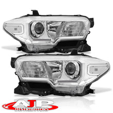 Load image into Gallery viewer, Toyota Tacoma 2016-2022 Factory Style Projector Headlights Chrome Housing Clear Len Clear Reflector (Models with Factory LED DRL Headlights Only)
