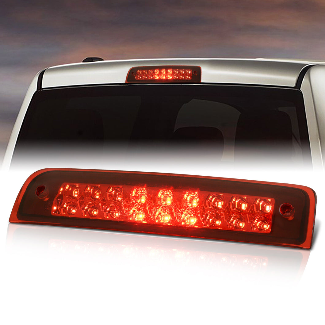 Dodge Ram 1500 2009-2018 / 2500 3500 2010-2018 LED 3rd Brake Light Chrome Housing Red Len