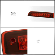 Load image into Gallery viewer, Dodge Ram 1500 2009-2018 / 2500 3500 2010-2018 LED 3rd Brake Light Chrome Housing Red Len
