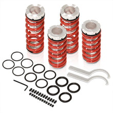 Load image into Gallery viewer, Honda Accord 1998-2002 Coilover Sleeves Kit Red (Silver Sleeves)
