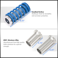Load image into Gallery viewer, Acura Integra 1990-2001 / Honda Civic 1988-2000 / CRX 1988-1991 / Del Sol 1993-1997 Coilover Sleeves Kit Blue (Silver Sleeves)
