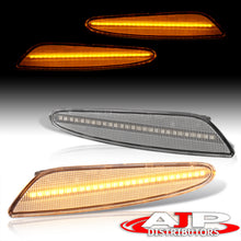 Load image into Gallery viewer, Mercedes Benz E-Class W211 E320 2003-2006 / E350 2006 / E500 2003-2006 / E55 AMG 2003-2006 Front Amber LED Side Marker Lights Clear Len
