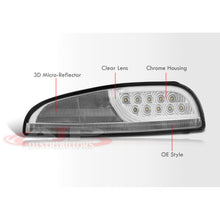 Load image into Gallery viewer, Chevrolet Corvette C5 1997-2004 Sequential LED Corner Light Clear Lens Chrome Housing (Includes Hyperflash Harness)
