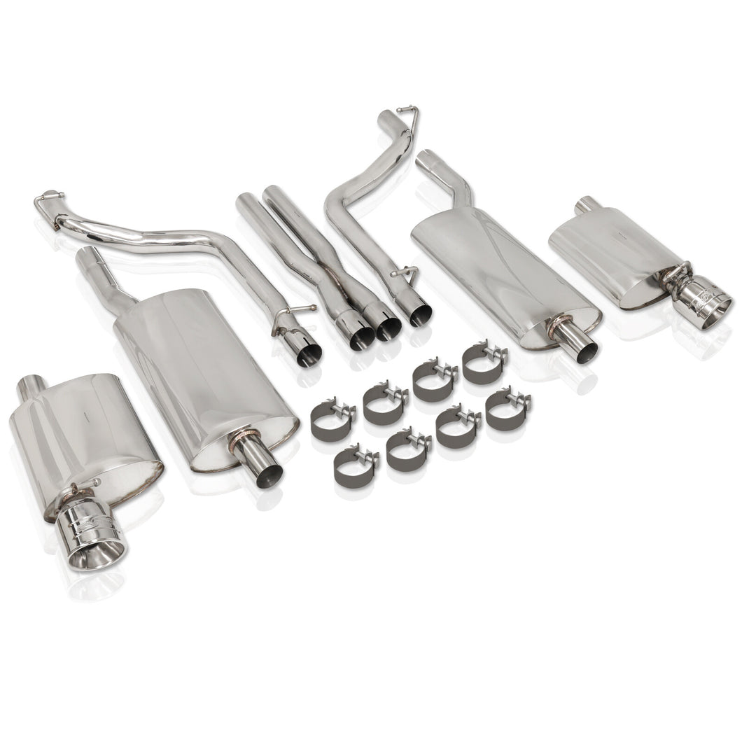 Chrysler 300C 5.7L 2005-2010 Dual Tip Stainless Steel Catback Exhaust System (Tip: 4.5