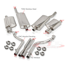 Load image into Gallery viewer, Chrysler 300C 5.7L 2005-2010 Dual Tip Stainless Steel Catback Exhaust System (Tip: 4.5&quot;)
