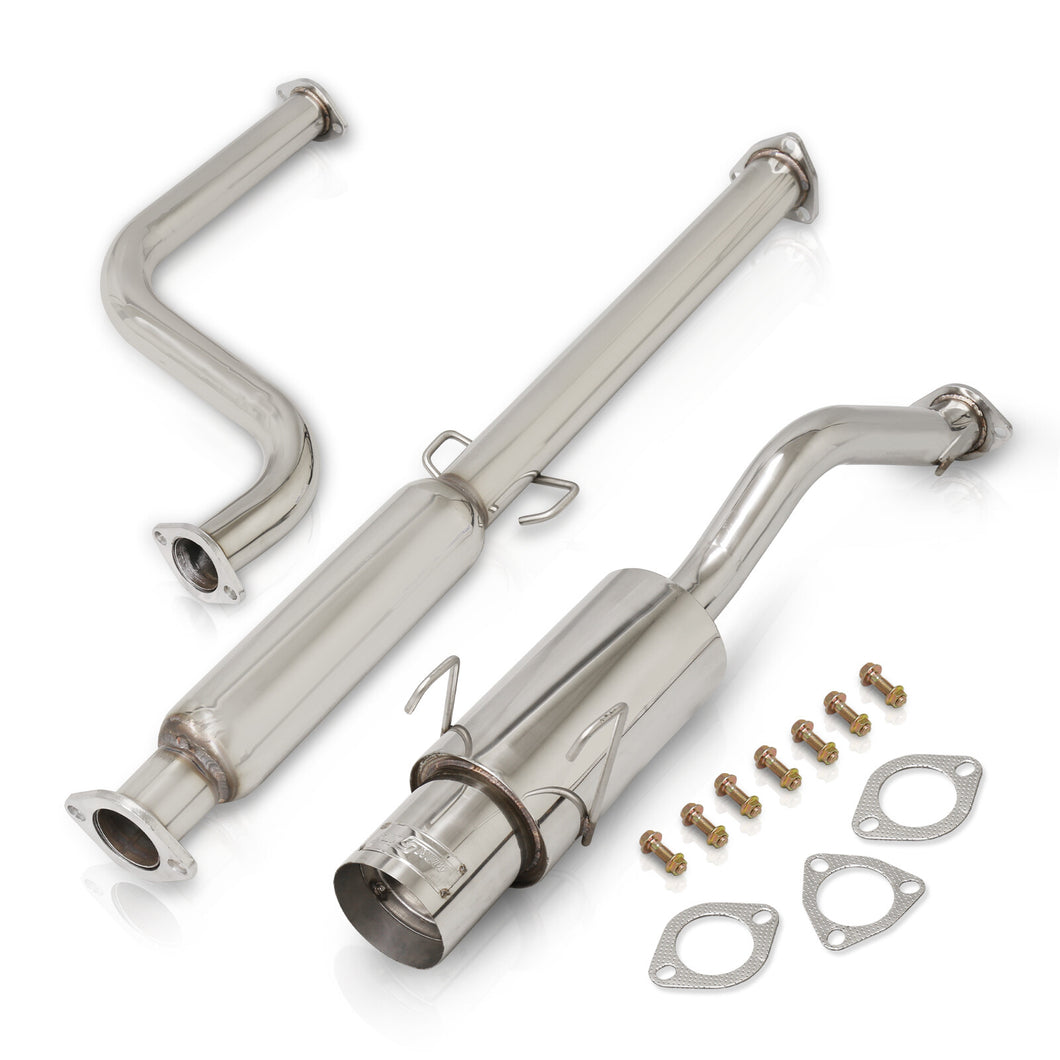 Honda Del Sol 1993-1997 N1 Style Stainless Steel Catback Exhaust System (Piping: 2.5