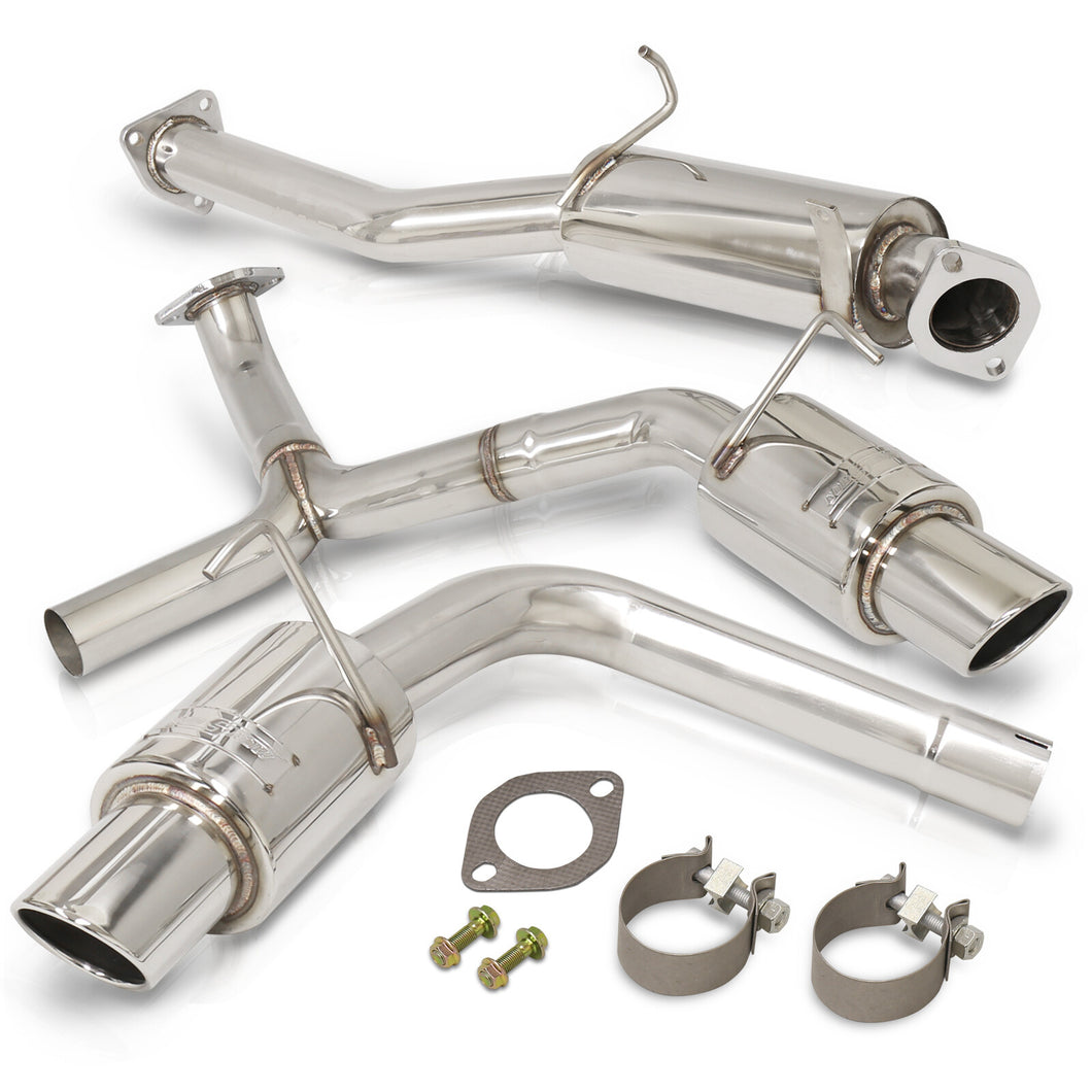 Honda S2000 2000-2009 N1 Style Stainless Steel Catback Exhaust System (Piping: 2.5