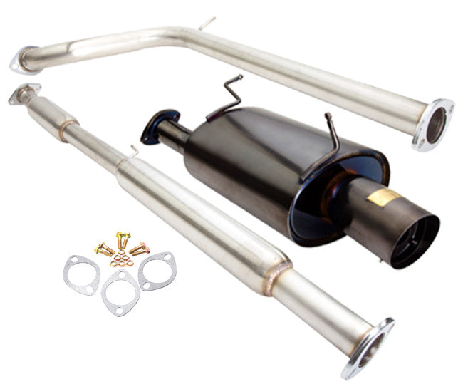 Mitsubishi Eclipse V6 2006-2008 Stainless Steel Catback Exhaust System Gunmetal (Piping: 2.5