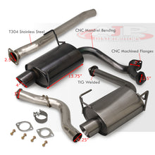 Load image into Gallery viewer, Subaru Impreza WRX Sedan 2008-2014 Stainless Steel Catback Exhaust System Gunmetal (Piping: 2.5&quot; / 65mm | Tip: 4.0&quot;)
