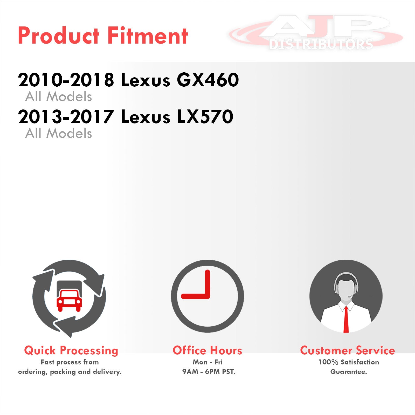 Lexus GX460 2010-2018 / LX570 2013-2017 Front Amber Sequential LED