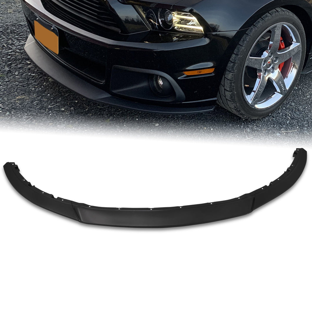 Ford Mustang 2013-2014 3 Piece RP Style Front Bumper Lip Polyurethane Black