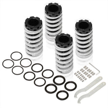 Load image into Gallery viewer, Acura Integra 1990-2001 / Honda Civic 1988-2000 / CRX 1988-1991 / Del Sol 1993-1997 Coilover Sleeves Kit Silver (Black Sleeves)
