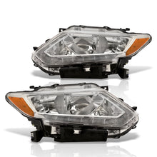 Load image into Gallery viewer, Nissan Rogue 2014-2016 LED DRL Factory Style Headlights Chrome Housing Clear Len Amber Reflector (Halogen Models Only)
