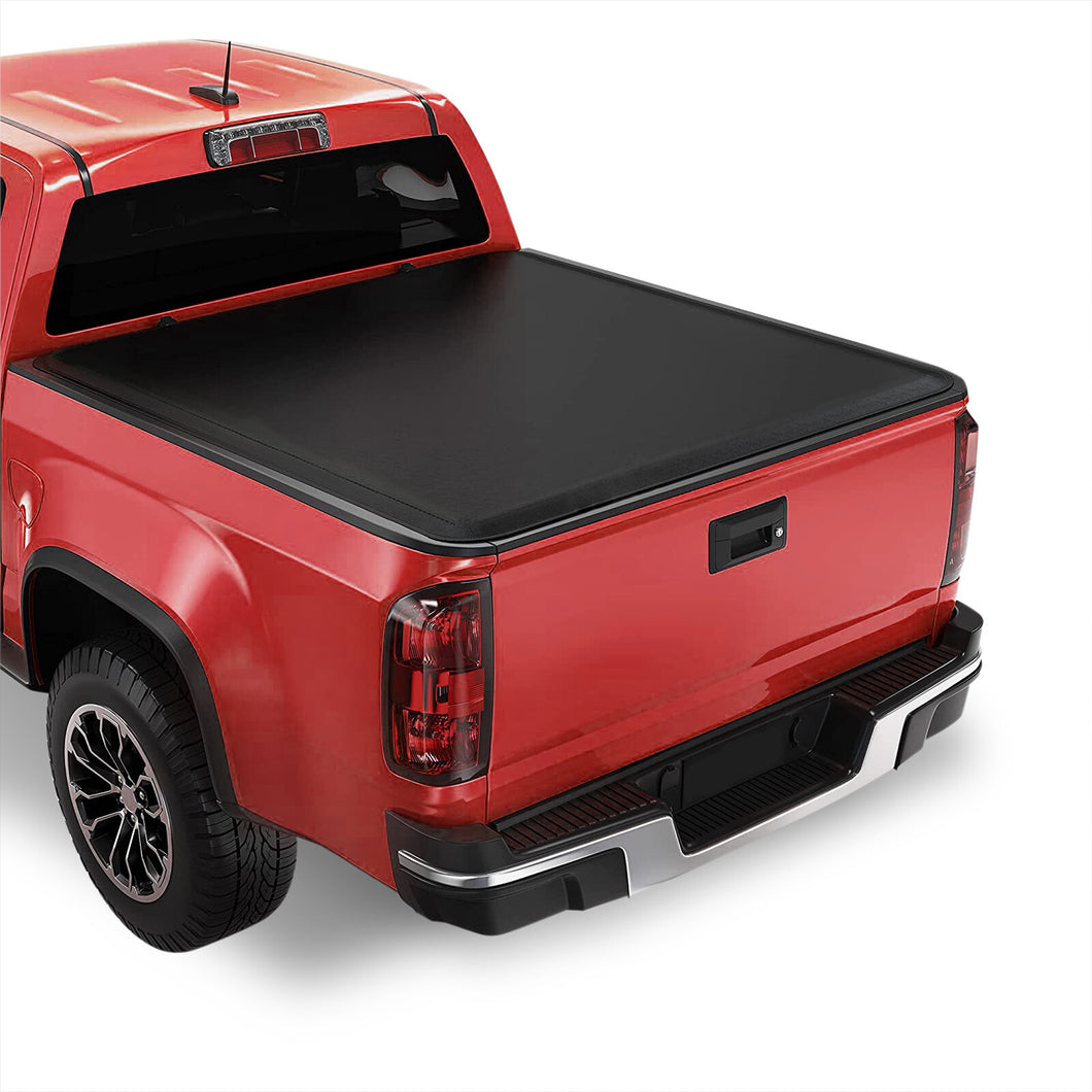 Chevrolet Colorado 6FT 2015-2022 / GMC Canyon 6FT 2015-2022 Soft Tri Fold Truck Tonneau Bed Cover (Standard Short Bed 6´)