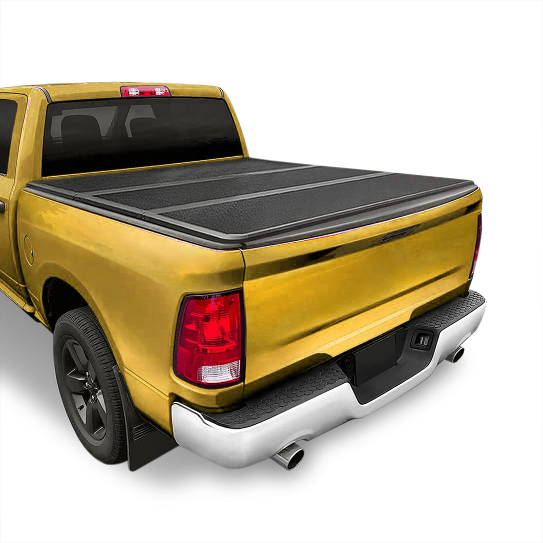 Dodge Ram 1500 2002-2018 / RAM 1500 Classic 2019-2022 / Dodge Ram 2500 3500 2003-2022 6.5FT Hard Tri Fold Truck Tonneau Bed Cover (Standard Short Bed 6´5