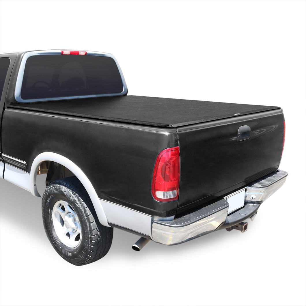 Ford F150 6.5FT 1997-2003 Soft 4 Fold Truck Tonneau Bed Cover (Standard Short Bed 6´5