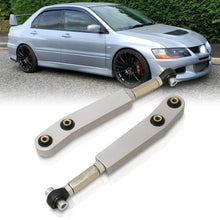 Load image into Gallery viewer, Mitsubishi Lancer EVO VII VIII IX 2003-2007 Rear Lower Adjustable Camber Kit Control Arms Silver
