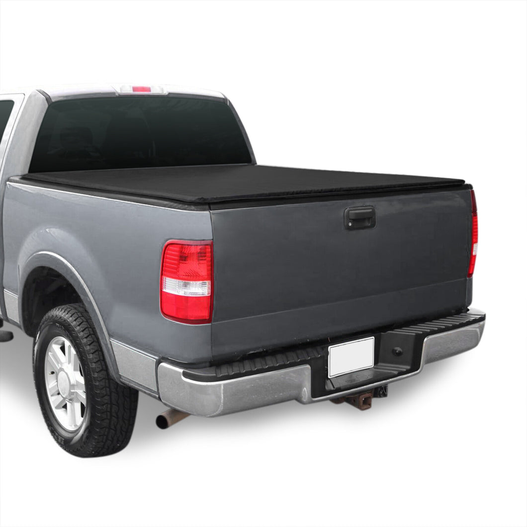 Ford F150 5.5FT 2004-2008 Soft 4 Fold Truck Tonneau Bed Cover (Extra Short Bed 5´5