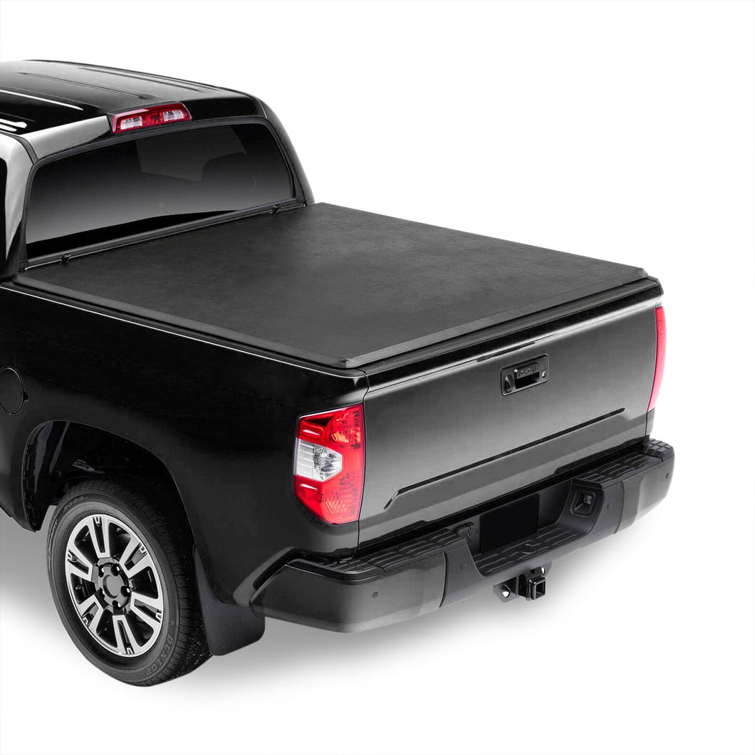 Toyota Tundra 8FT 2014-2021 Soft 4 Fold Truck Tonneau Bed Cover (Long Bed 8´)