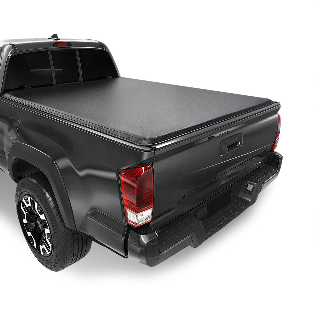Toyota Tacoma 6FT 2016-2022 Soft Tri Fold Truck Tonneau Bed Cover (Standard Short Bed 6´)