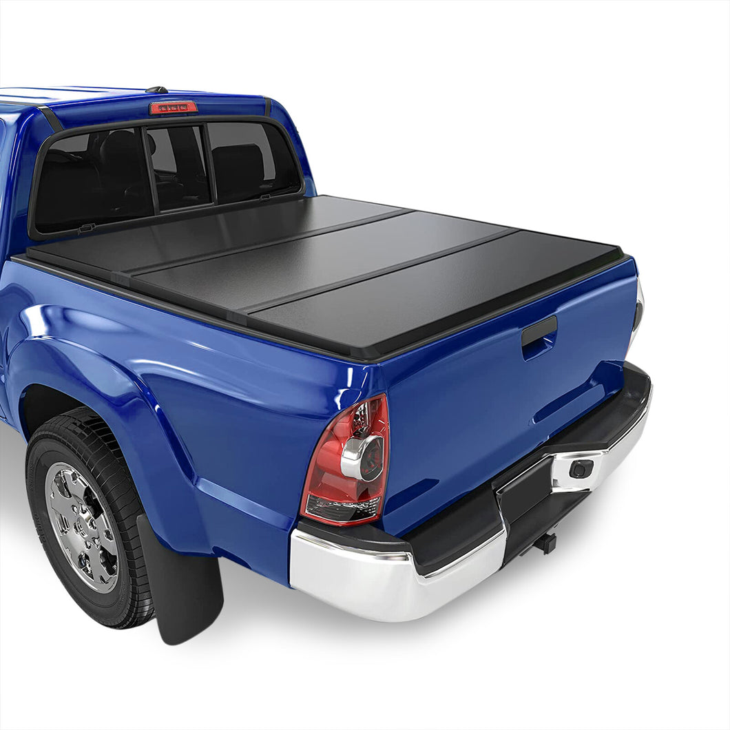 Toyota Tacoma 6FT 2005-2015 Hard Tri Fold Truck Tonneau Bed Cover (Standard Short Bed 6´)