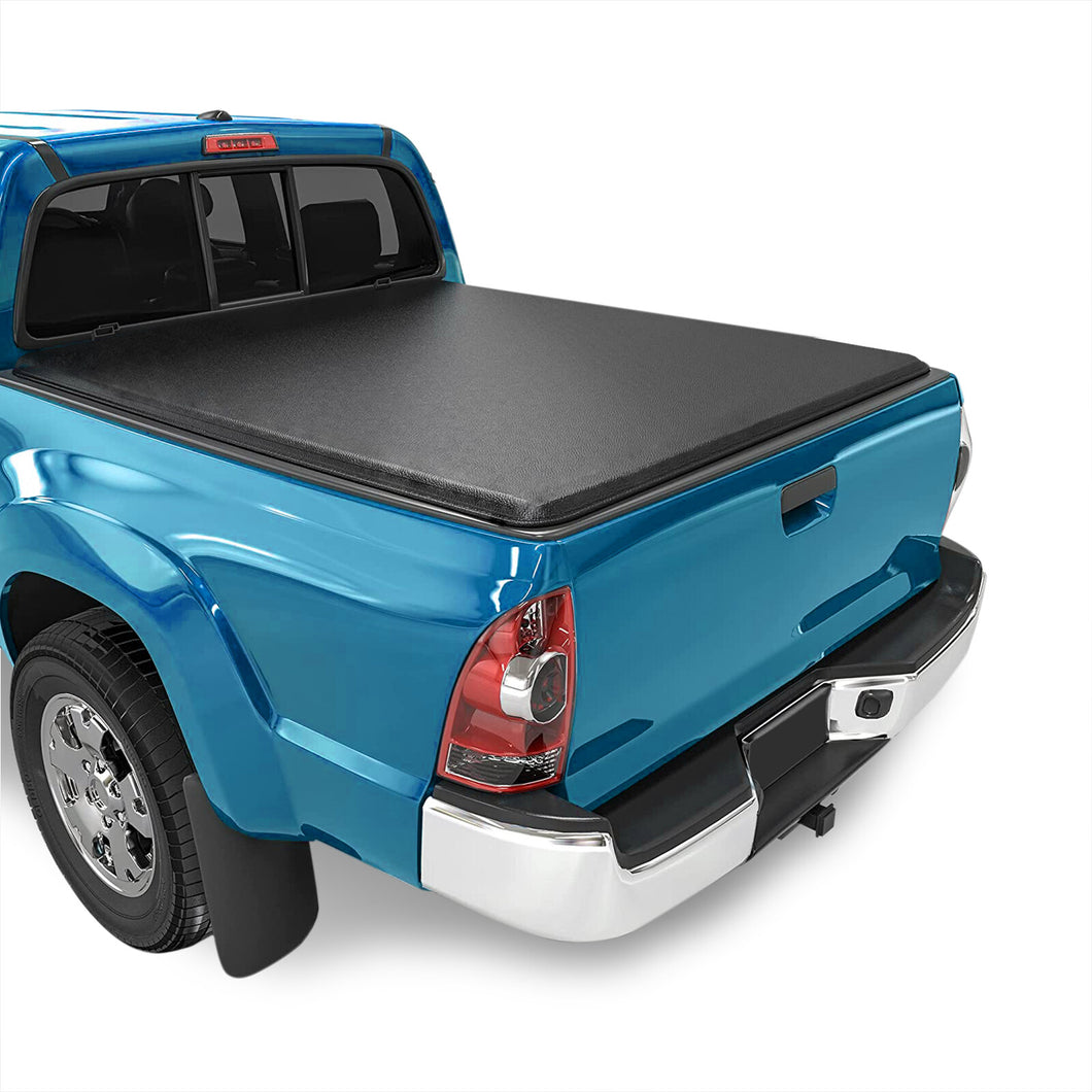 Toyota Tacoma 6FT 2005-2015 Soft Tri Fold Truck Tonneau Bed Cover (Standard Short Bed 6´)