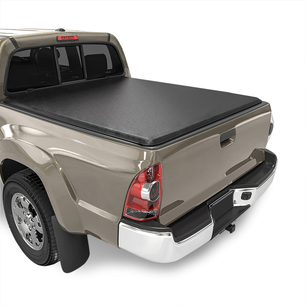 Toyota Tacoma 5FT 2005-2015 Soft Tri Fold Truck Tonneau Bed Cover (Extra Short Bed 5´)
