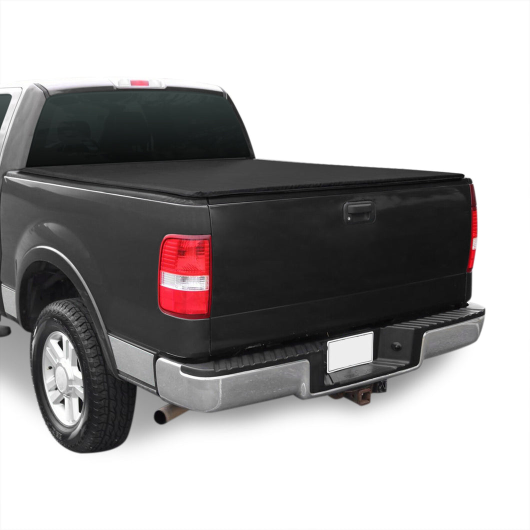 Ford F150 8FT 2004-2008 Soft 4 Fold Truck Tonneau Bed Cover (Long Bed 8´)
