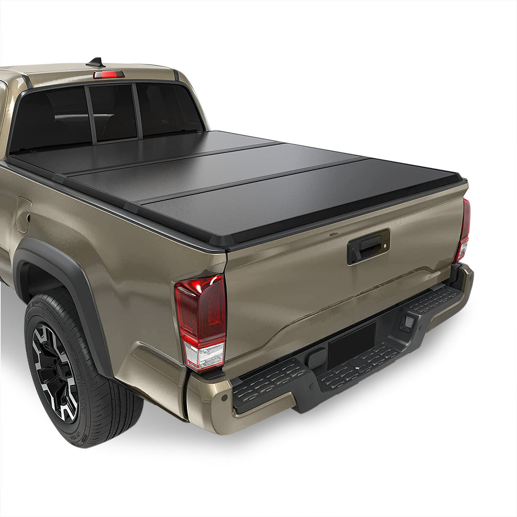 Toyota Tacoma 6FT 2016-2022 Hard Tri Fold Truck Tonneau Bed Cover (Standard Short Bed 6´)