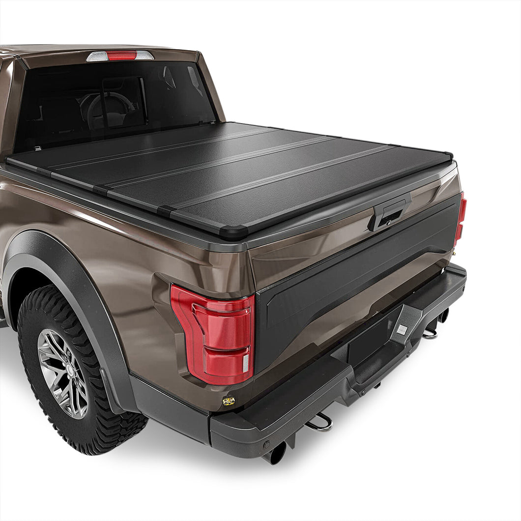 Ford F150 8FT 2015-2020 Hard 4 Fold Truck Tonneau Bed Cover (Long Bed 8´)