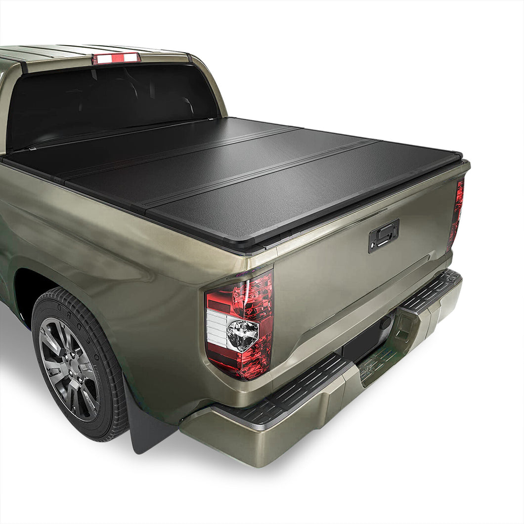 Toyota Tundra 5.5FT 2014-2021 Hard Tri Fold Truck Tonneau Bed Cover (Extra Short Bed 5´5