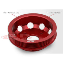 Load image into Gallery viewer, Nissan 240SX S14 S15 SR20 Underdrive Crank Pulley Red
