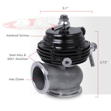 Load image into Gallery viewer, JDM Sport 35/38mm Compact Version Wastegate V-band Type Black
