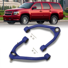 Load image into Gallery viewer, Chevrolet Suburban 2007-2020 / Tahoe 2007-2020 / GMC Yukon &amp; XL 2007-2020 / Cadillac Escalade 2007-2020 2-4&quot; Lift Front Upper Tubular Control Arms Blue
