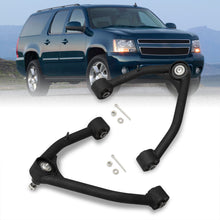 Load image into Gallery viewer, Chevrolet Suburban 2007-2020 / Tahoe 2007-2020 / GMC Yukon &amp; XL 2007-2020 / Cadillac Escalade 2007-2020 2-4&quot; Lift Front Upper Tubular Control Arms Black
