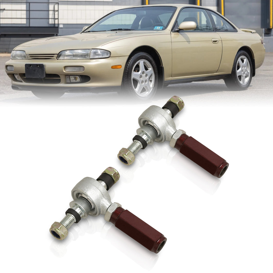 Nissan 240SX S14 1995-1998 Adjustable Tie Rod End Links Red